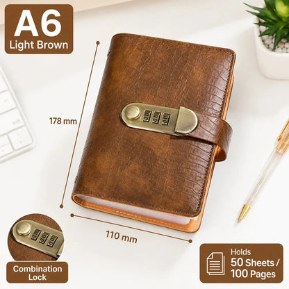 🔥 Last Day 50% OFF– Lockable A6 Savings Notebook with 3-Digit Combination Lock 💰