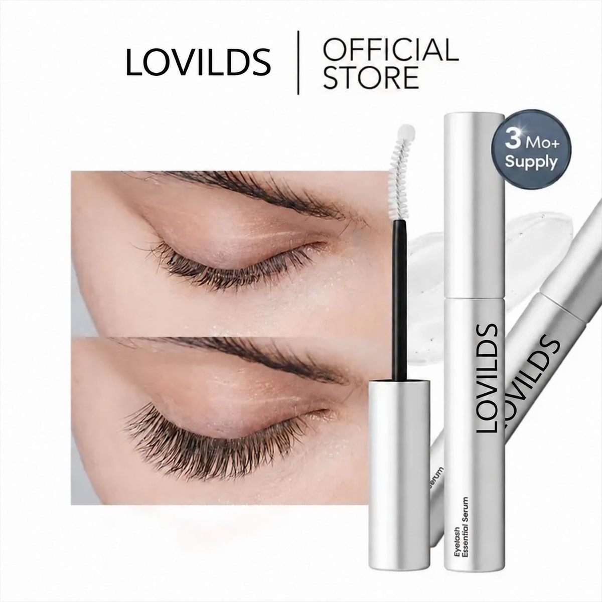 👁️LOVILDS Peptide Lash Serum for Fuller, Stronger-Looking Lashes