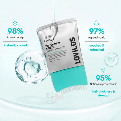 LOVILDS Scalp Brush Serum Fresh Scalp. Fuller-Looking Roots.