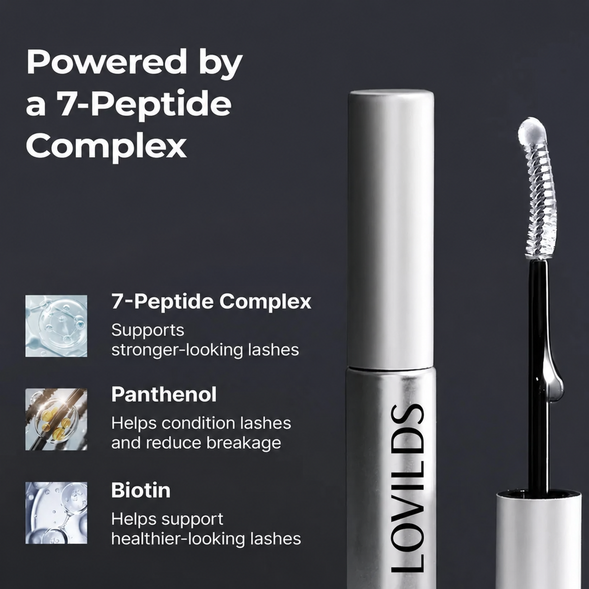 👁️LOVILDS Peptide Lash Serum for Fuller, Stronger-Looking Lashes