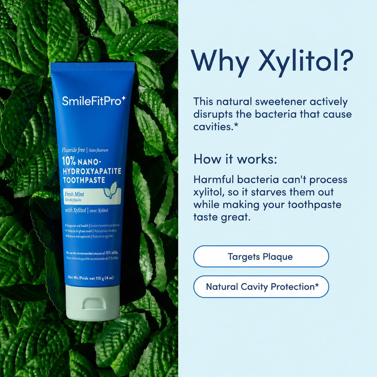 SmileFitPro 10% Nano-Hydroxyapatite Toothpaste