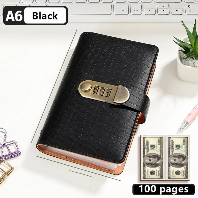 🔥 Last Day 50% OFF– Lockable A6 Savings Notebook with 3-Digit Combination Lock 💰