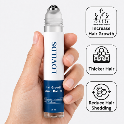 Hair Growth Roll-On Serum — Combat Thinning & Promote Thicker, Fuller Hair（Discount）