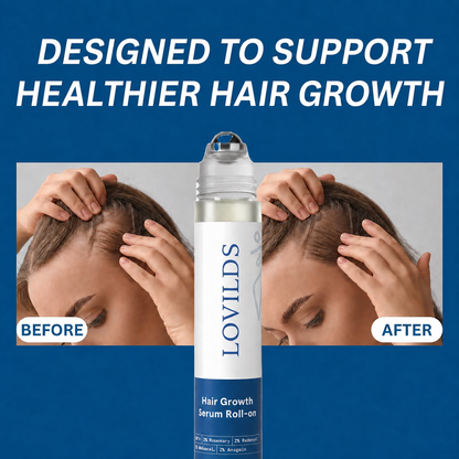 Hair Growth Roll-On Serum — Combat Thinning & Promote Thicker, Fuller Hair（Discount）