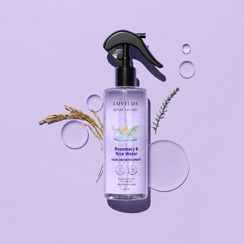 Rosemary Water and Rice Water |100% Natural Extract | Soft & Smooth Hair Non-Greasy & Fast Absorbing | 200 ml