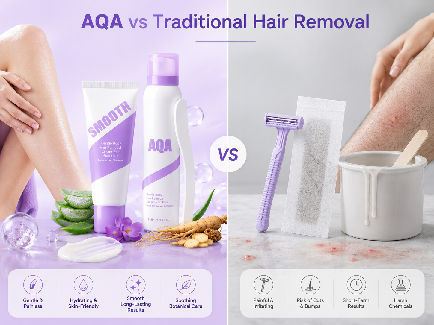 4. AQA vs Traditional Hair Removal