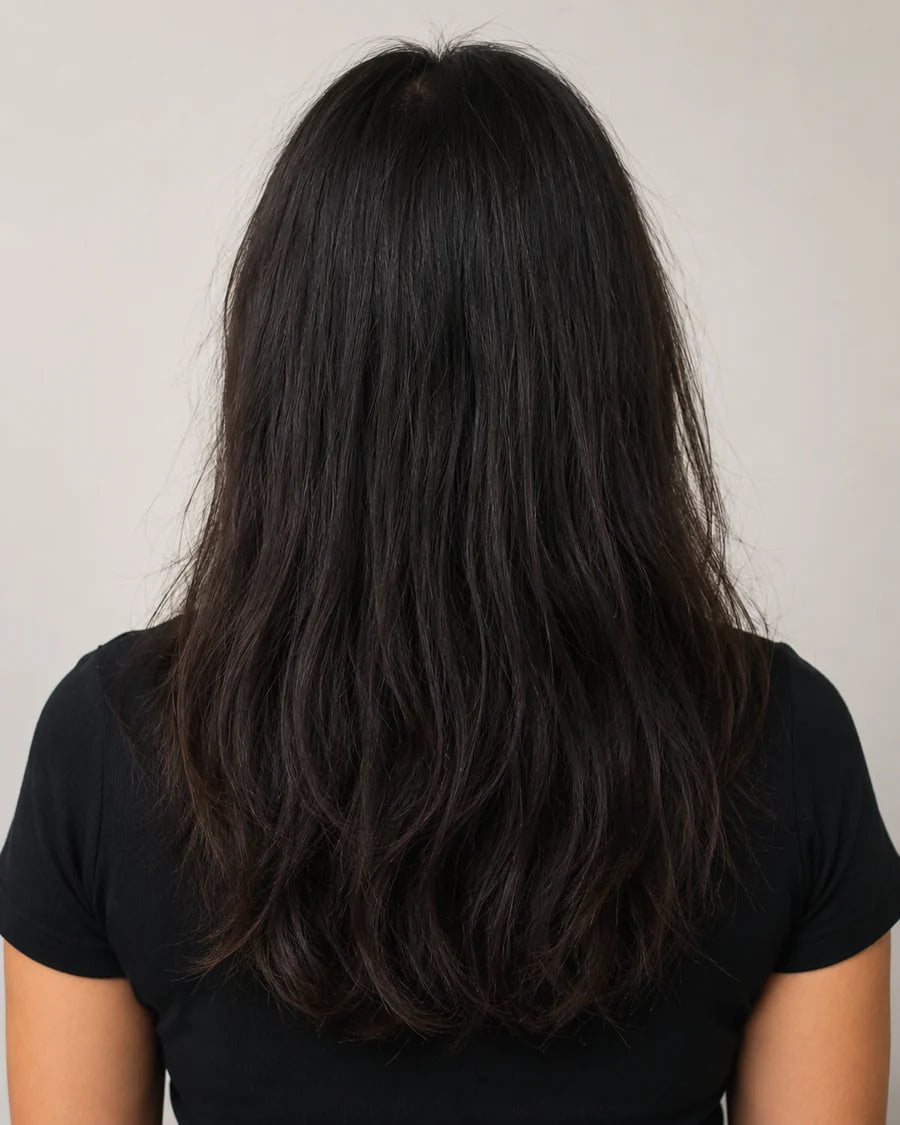 Hair before routine